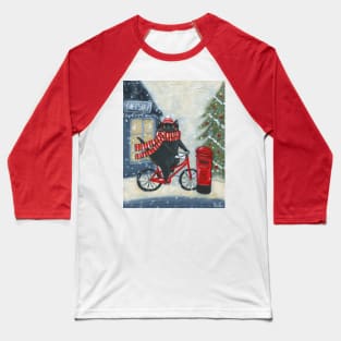 Mailing a Letter to Santa Baseball T-Shirt